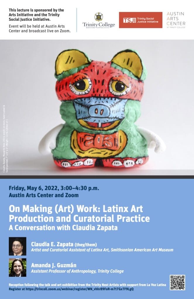 Flyer for On Making (Art) Work Conversation