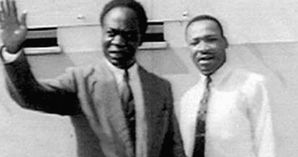 Ghanaian Prime Minister, Kwame Nkrumah and Martin Luther King Jr., 1957.